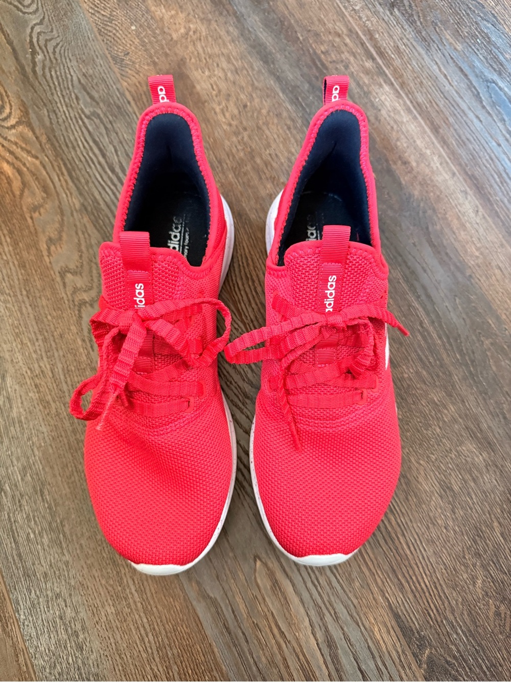 Adidas red Cloudfoam comfort sneakers